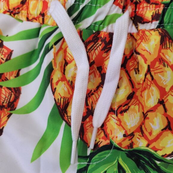 IFFEI Boys "Family Matching" Pineapple Print Swim Shorts, Size 3T-4T - Picture 3 of 9